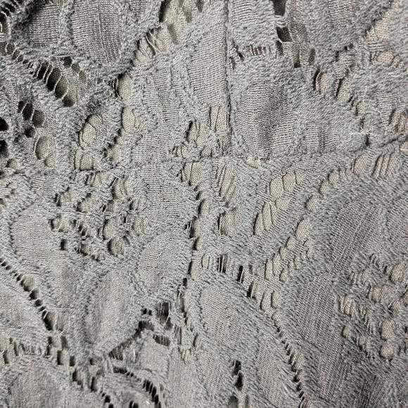 City Studio Juniors Lace Trim Mini Fit & Flare Dress Size 13 Black - Picture 7 of 10